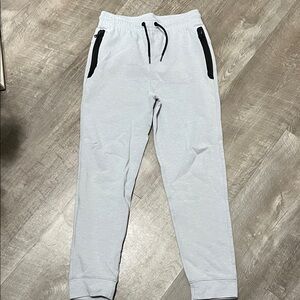 Old Navy Light Gray Joggers with Black Details